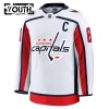 Lapsille NHL Washington Capitals Pelipaita Fanatics Premium Alexander Ovechkin 2024-25 vieras Valkoinen